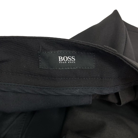 Boss Hugo Boss Black Wool Ankle Dress Pants 36R - Picture 3 of 5